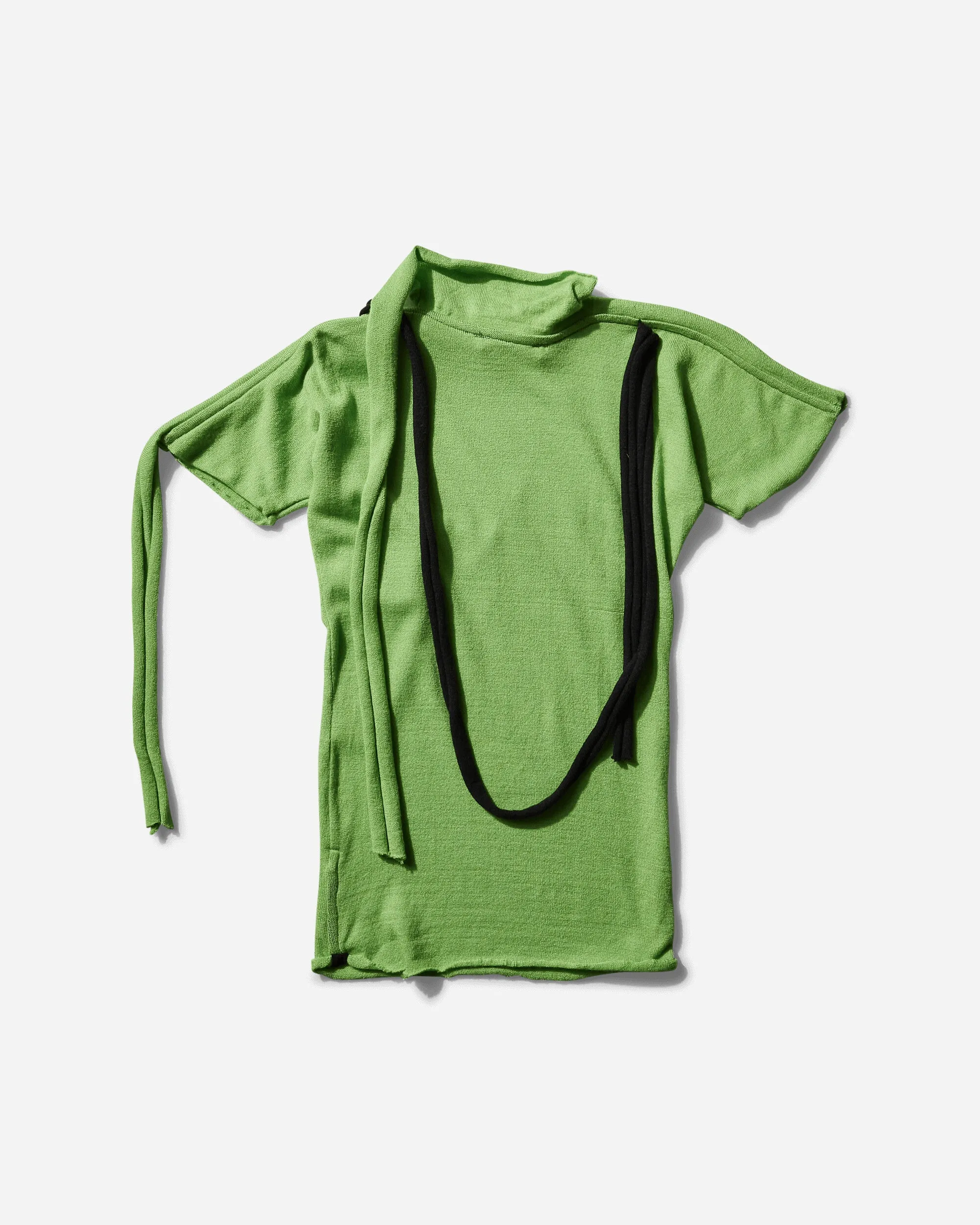 Women's Strap Knit T-Shirt Green
