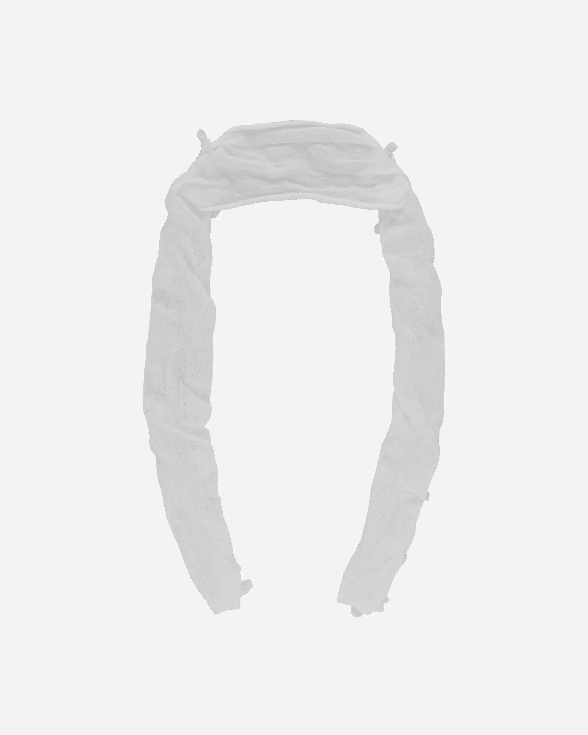 Women's Velvet Bow Lace Oversleeves White