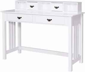 Writing Desk with 4 Drawer Computer Study Table patio decor, garden accessories