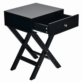 X-Shaped End Table, Modern Sofa Side Table entry bench, mudroom storage