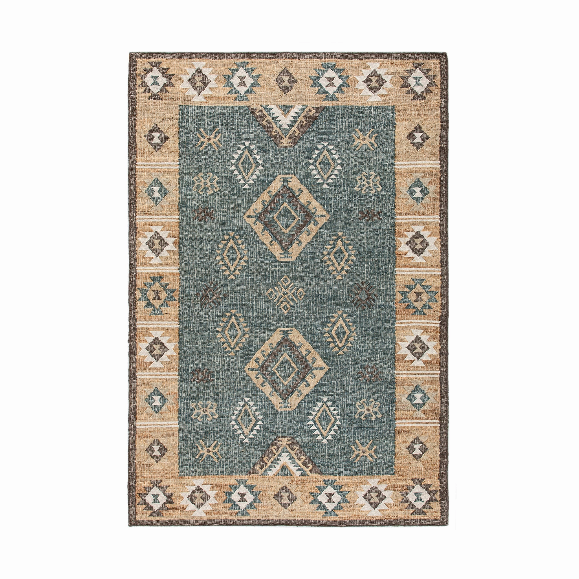 Zaida Kilim Traditional Handwoven Wool & Jute Rug