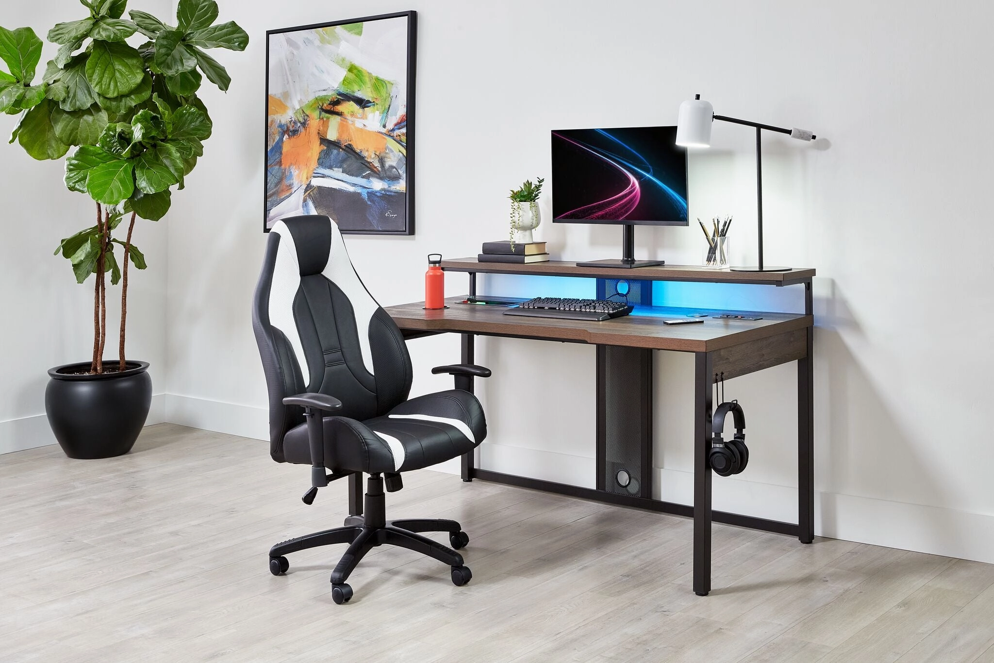 Zane Office Chair - Black, White