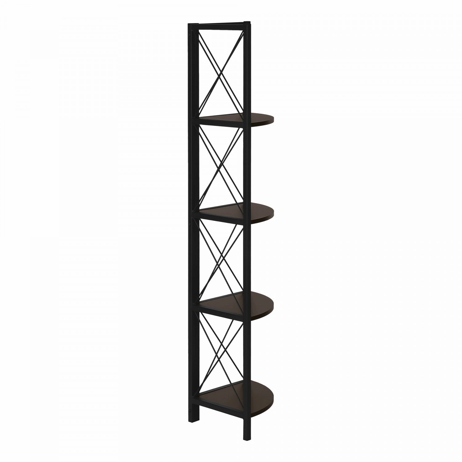 Zeva Bookcase - Dark Brown