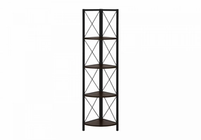 Zeva Bookcase - Dark Brown