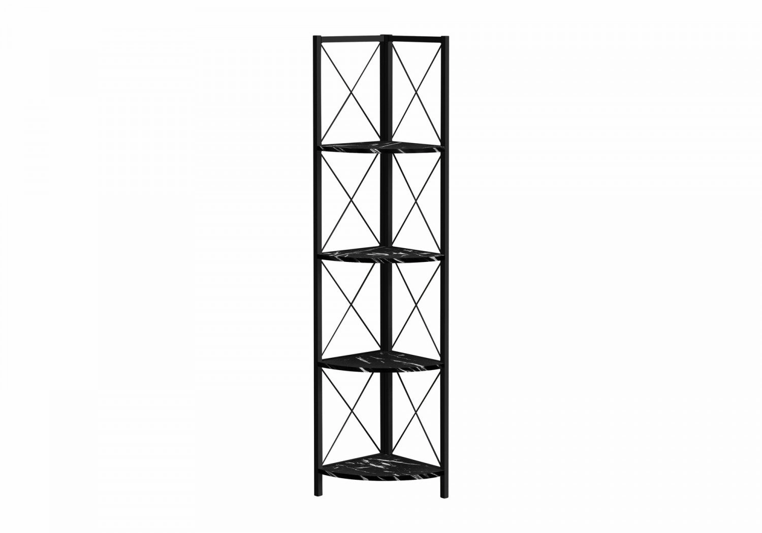 Zeva Bookcase - Marble Black